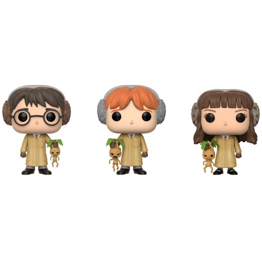 Figurine Funko POP Herbologie (Harry Potter, Ron Weasley & Hermione Granger)