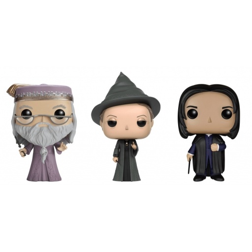 Figurine Funko POP Professeurs (Albus Dumbledore, Minerva McGonagall & Severus Rogue)