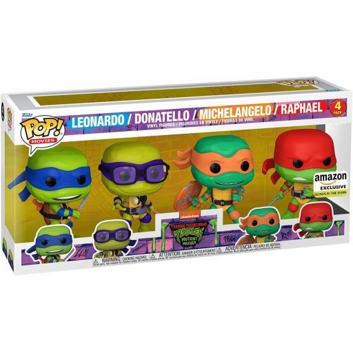 Leonardo, Donatello, Michelangelo & Raphael (Glow in the Dark)
