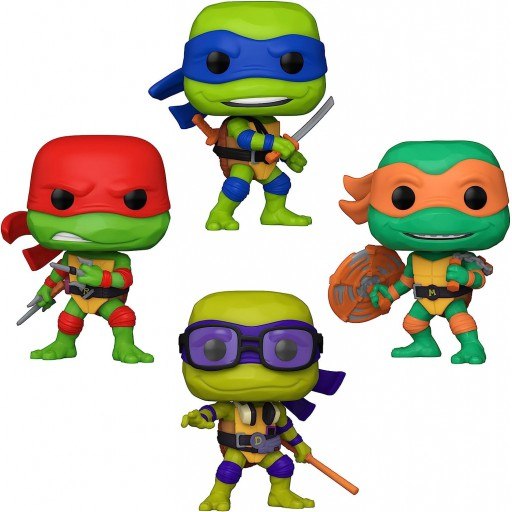 Figurine Funko POP Leonardo, Donatello, Michelangelo & Raphael (Glow in the Dark)