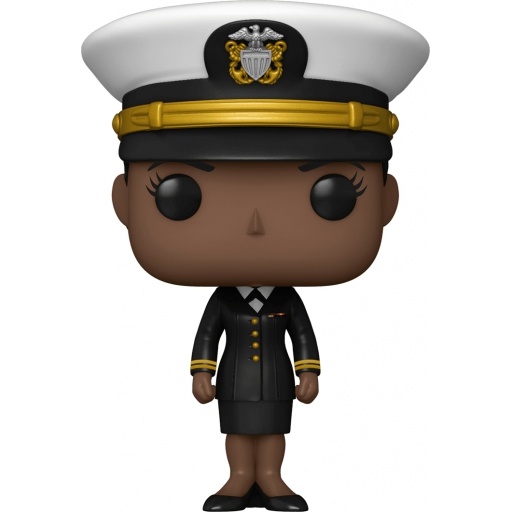 Figurine Funko POP Marin de la Navy Américaine Femme en Tenue de Cérémonie (Afro-Américain) (Armée USA)