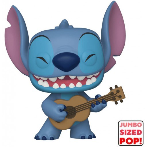 Figurine Funko POP Stitch avec Ukulele (Supersized)