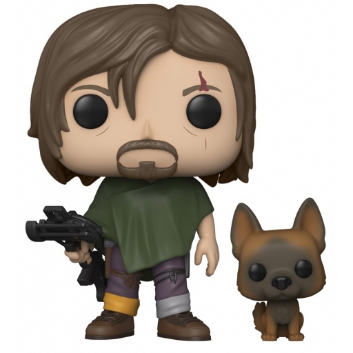 Figurine Daryl avec chien (The Walking Dead)