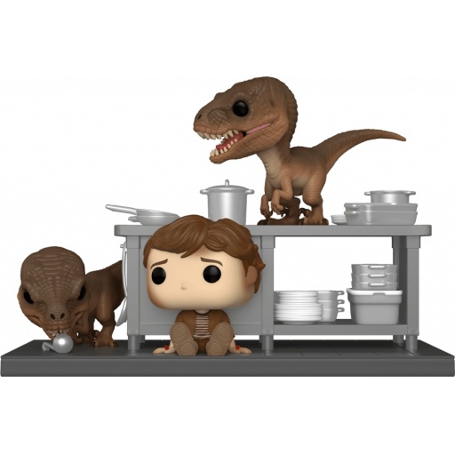 Figurine Funko POP Tim Murphy avec Velociraptors (Jurassic Park)