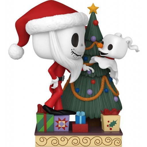 Figurine Funko POP Jack Skellington et Zero avec Sapin (L'Etrange Noël de M. Jack)