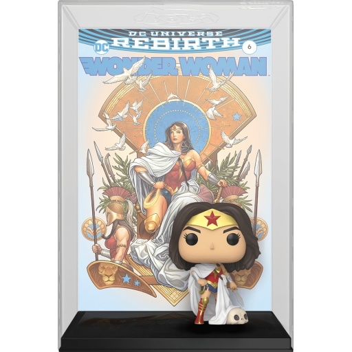 Figurine Wonder Woman Rebirth on Throne (Wonder Woman 80ème anniversaire)