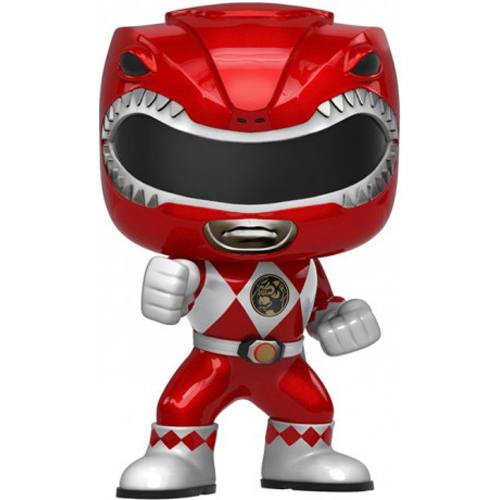 Figurine Funko POP Ranger Rouge (Metallic) (Power Rangers)