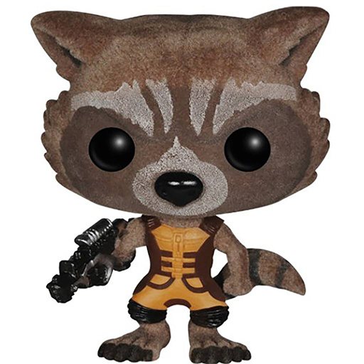 Figurine Funko POP Rocket Raccoon (Flocked) (Les Gardiens de la Galaxie)