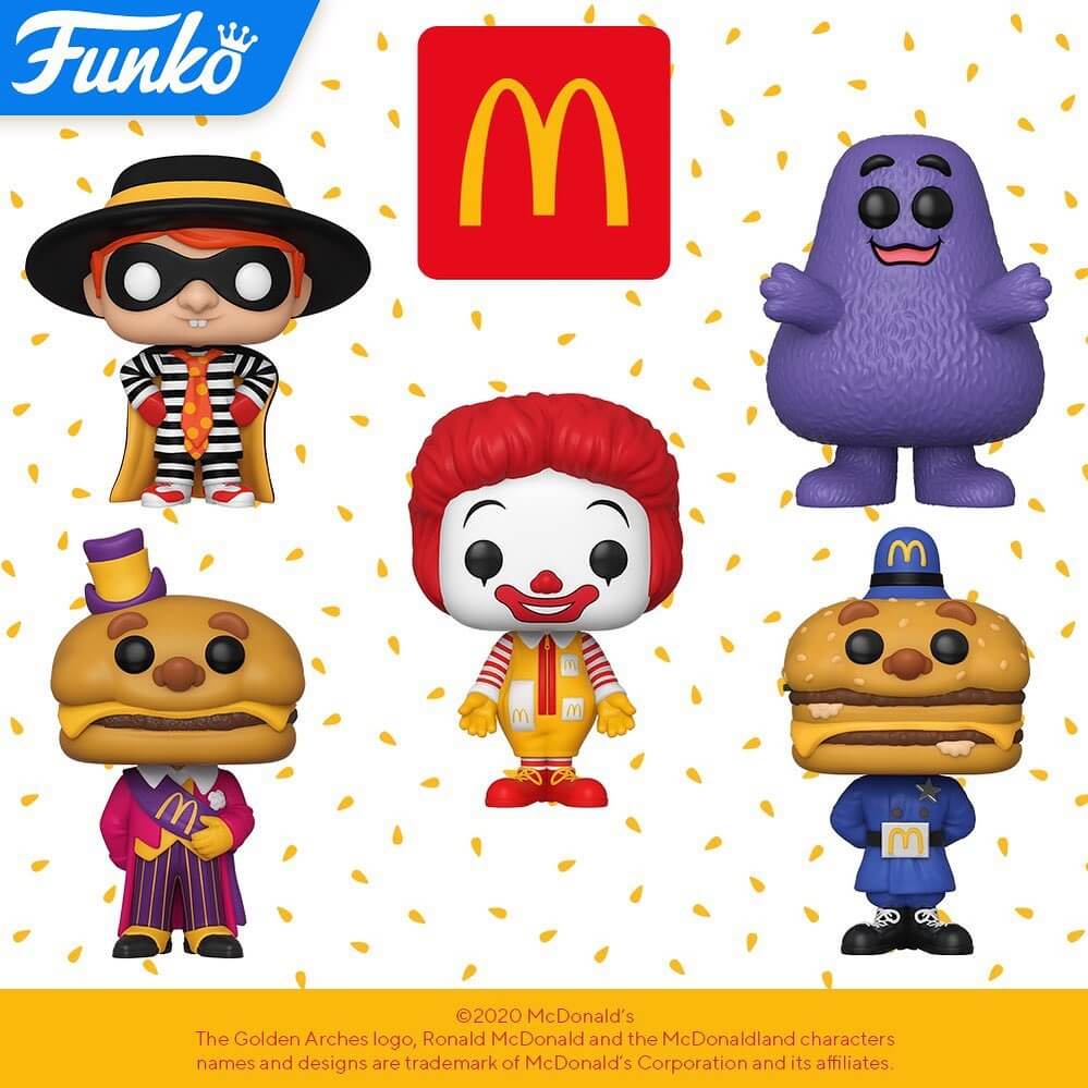 Funko révèle 5 figurines POP Ad Icons de Mc Donald's