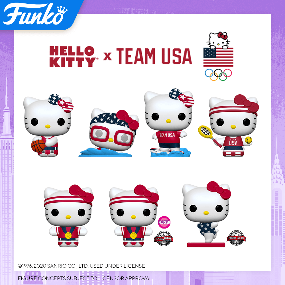 Figurines POP Hello Kitty Team USA New York Toy Fair 2020