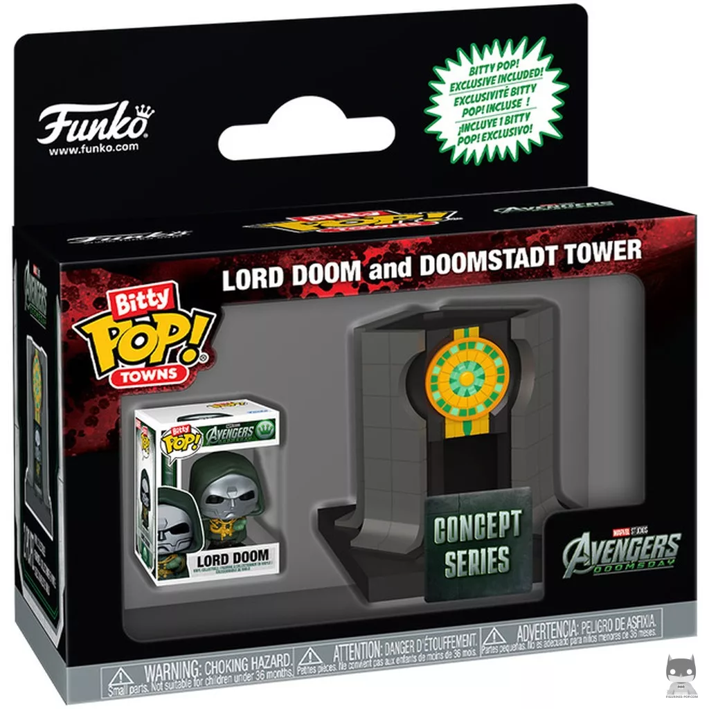 Figurine Funko POP Seigneur Doom et la Tour de Doomstadt avec boîte