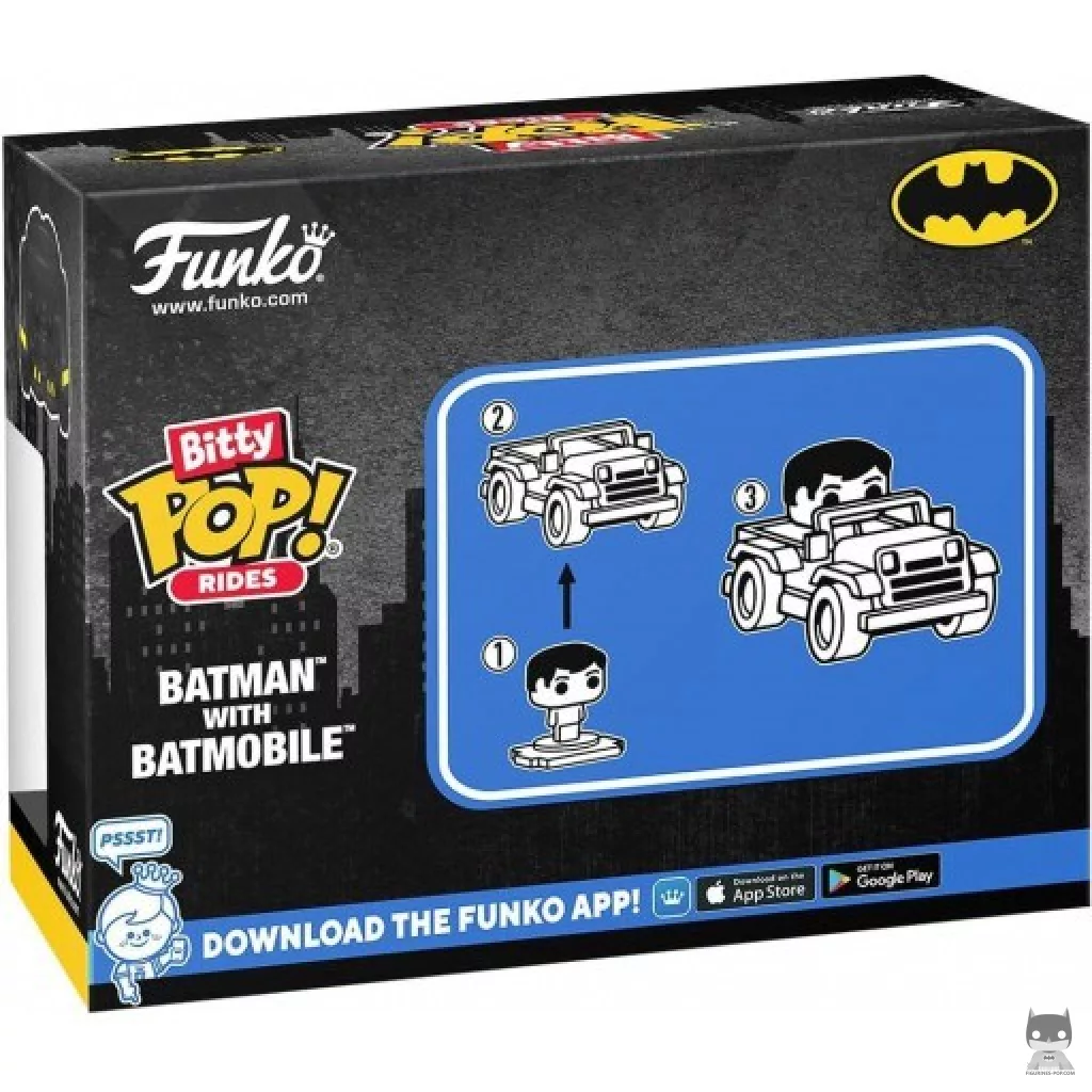 Figurine Funko POP Batman avec Bat Mobile (Batman)
