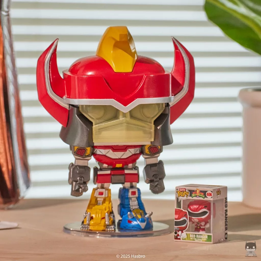 Figurine Funko POP Megazord avec Ranger rouge (Power Rangers)