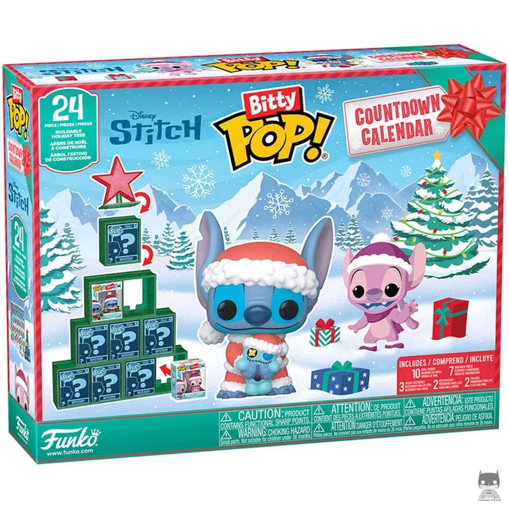 Figurine Funko POP Calendrier de l'Avent Lilo et Stitch 2025 avec boîte