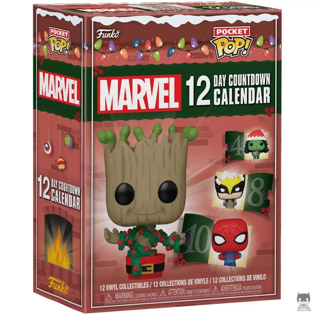 Figurine Funko POP Calendrier de l'Avent Marvel Comics 2024 avec boîte