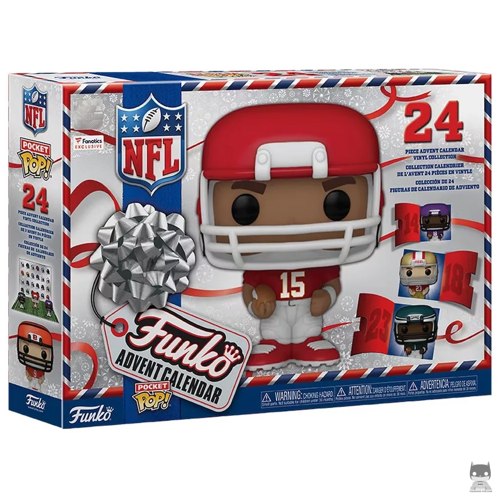 Figurine Funko POP Calendrier de l'Avent NFL 2023 avec boîte