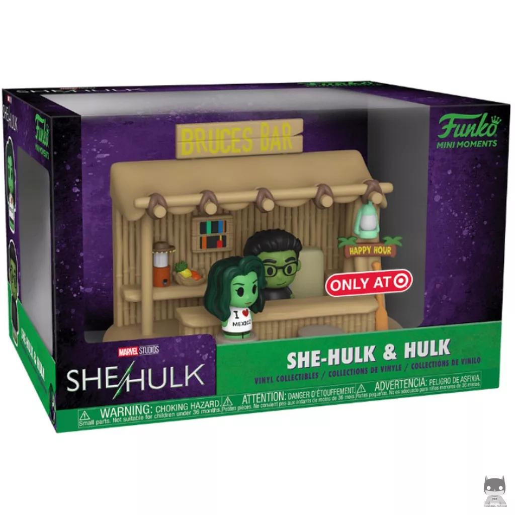 Figurine Funko POP She-Hulk & Hulk - Le Bar de Bruce avec boîte