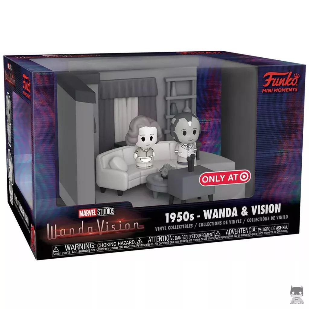 Figurine Funko POP Années 1950 - Wanda & Vision avec boîte