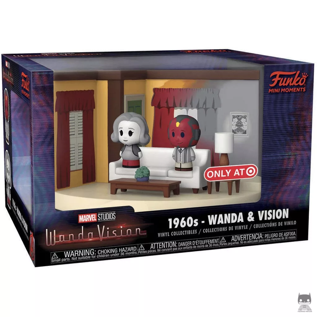 Figurine Funko POP Années 1960 - Wanda & Vision avec boîte