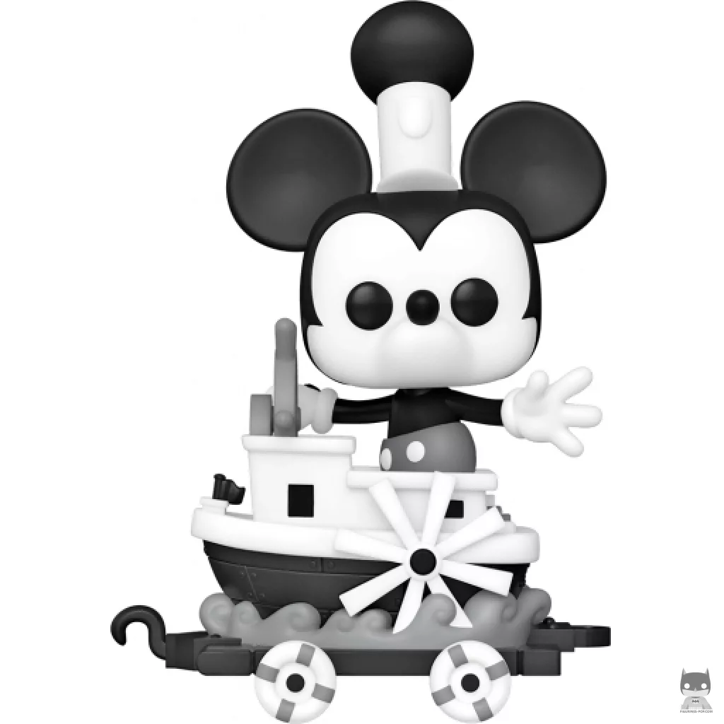 Figurine Funko POP Mickey sur Chariot Bateau à Vapeur (100 ans de Disney)