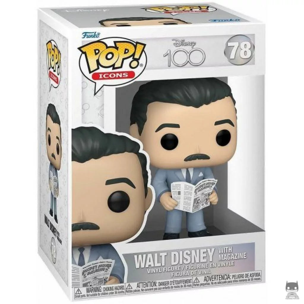 Figurine Funko POP Walt Disney avec magazine avec boîte