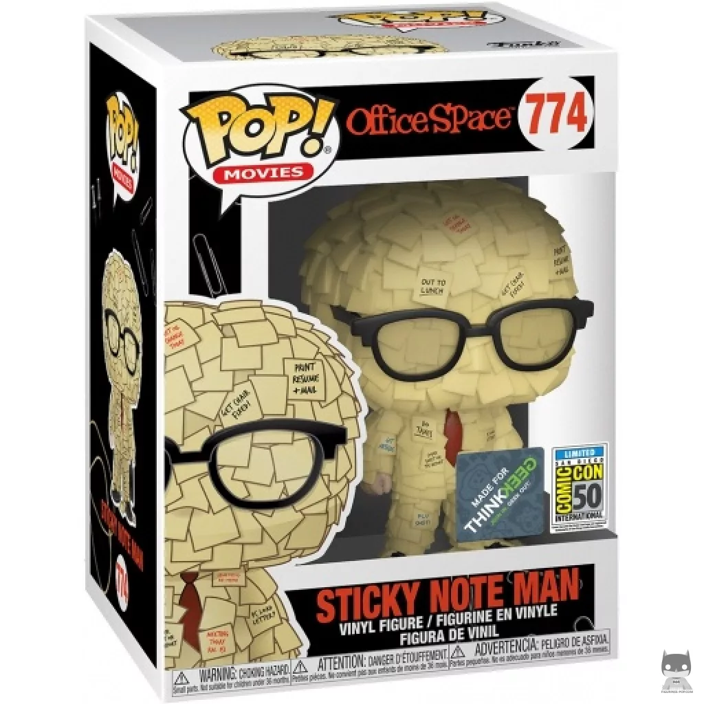 Figurine Funko POP Homme Post-It avec boîte