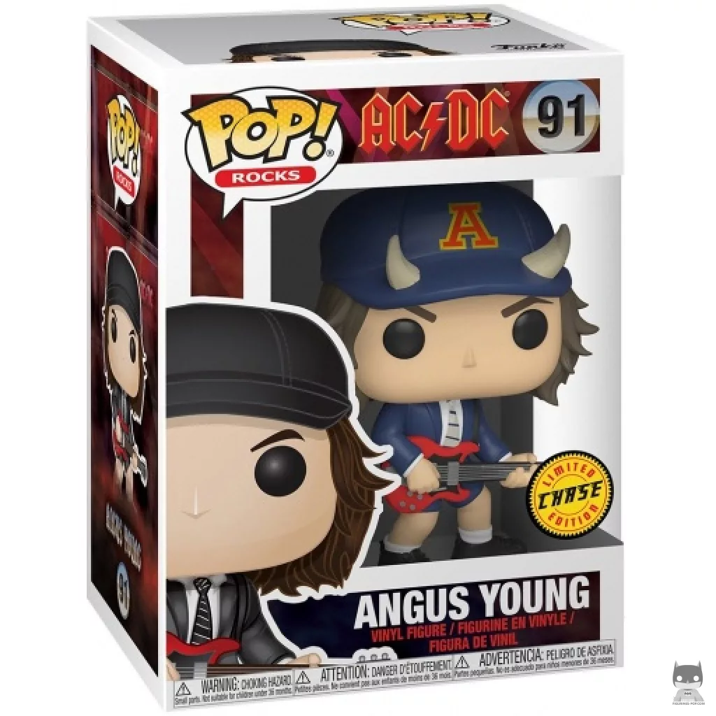 Figurine Funko POP Angus Young (Casquette Diable) (Chase) avec boîte
