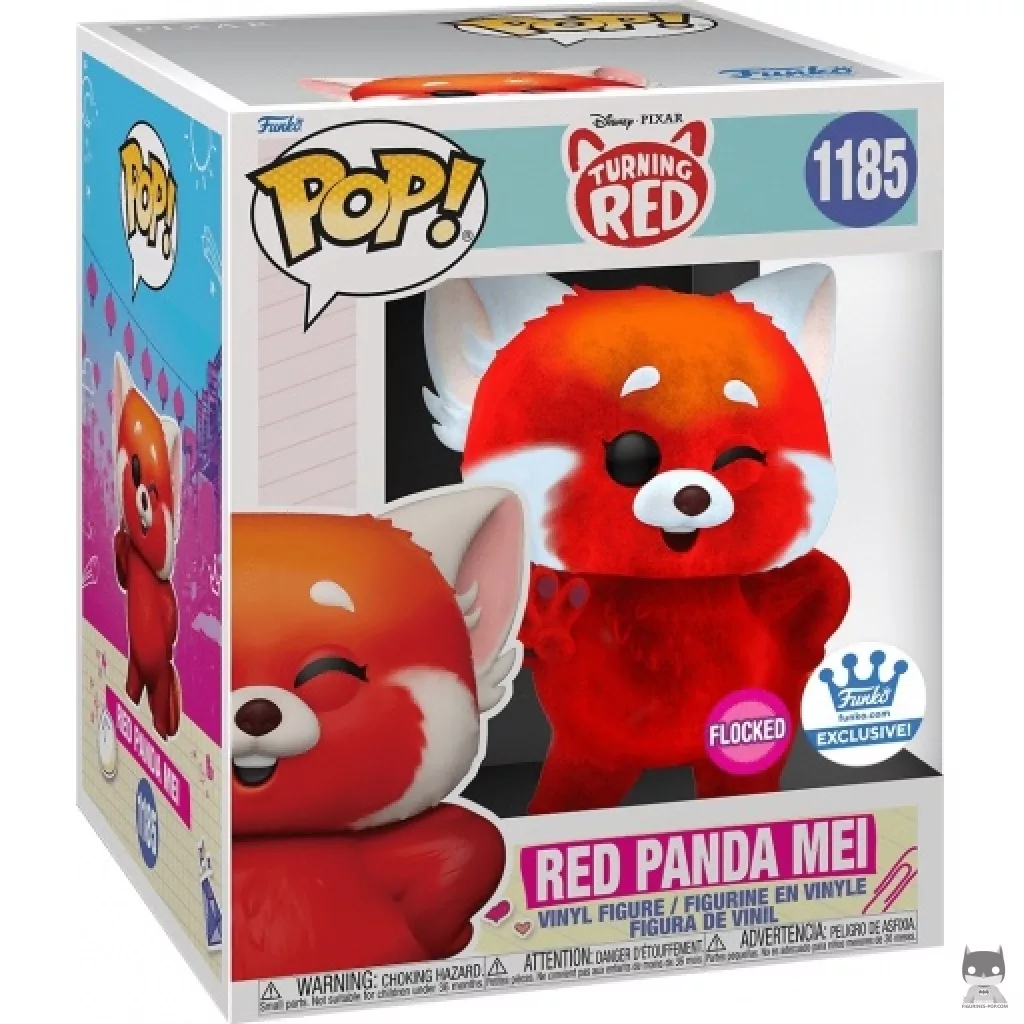 Figurine Funko POP Mei Panda Roux (Supersized & Flocked) avec boîte