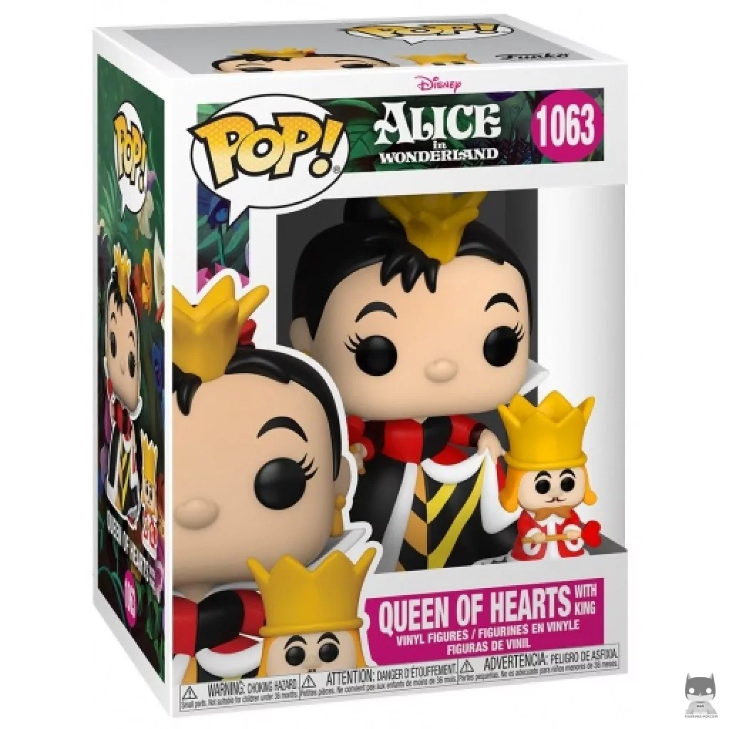 Figurine Funko POP Reine de Cœur avec Roi avec boîte