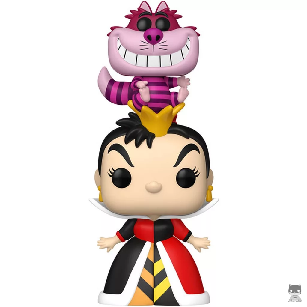 Figurine Funko POP Reine de Cœur avec Chat du Cheshire (Alice au Pays des Merveilles)