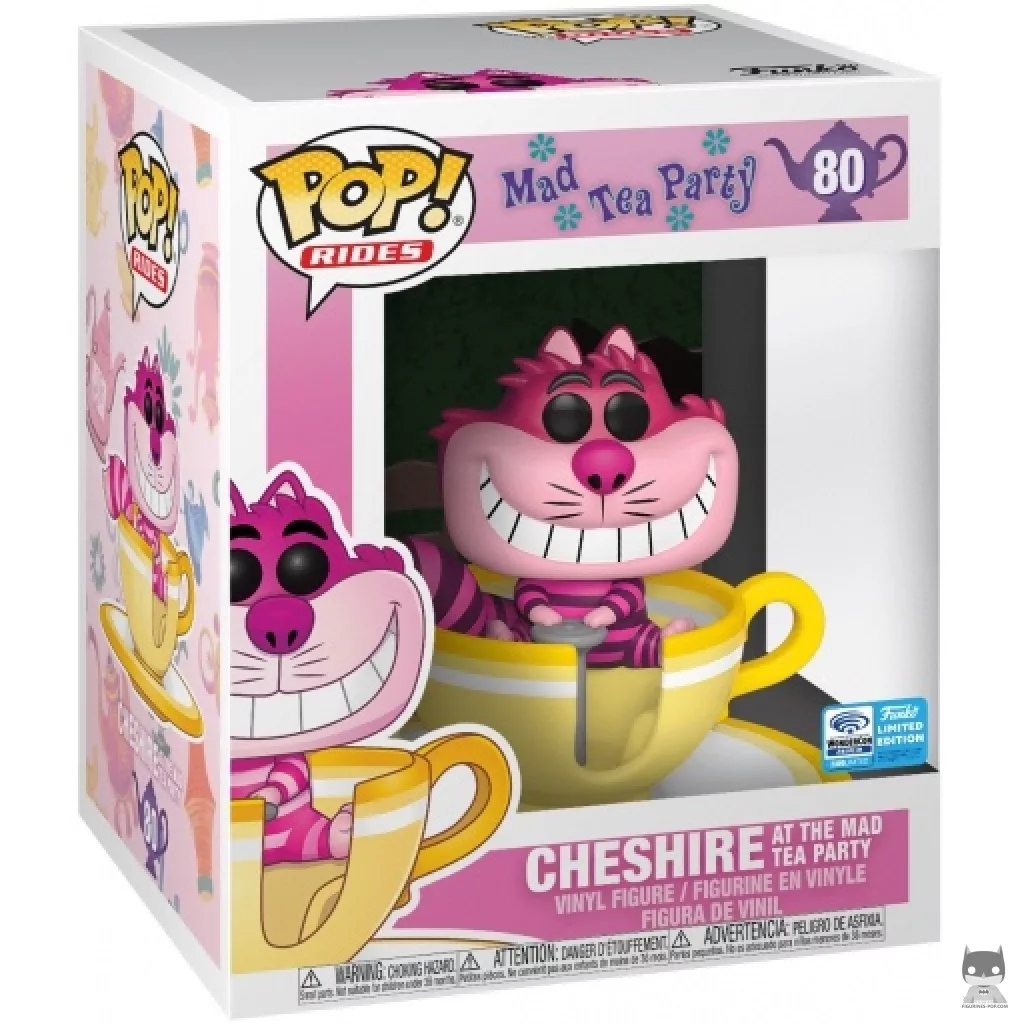Figurine Funko POP Chat du Cheshire à la folle Fête du Thé avec boîte