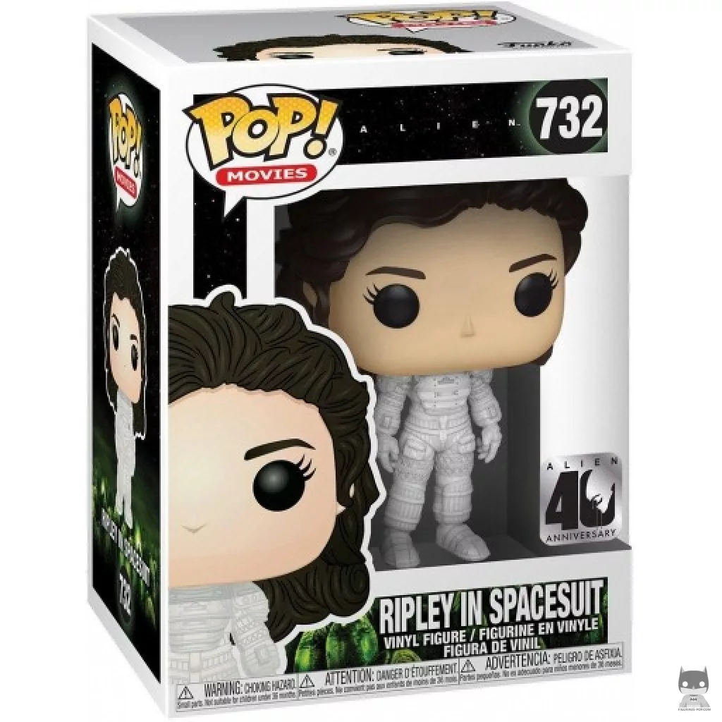 Figurine Funko POP Ripley en combinaison spatiale avec boîte