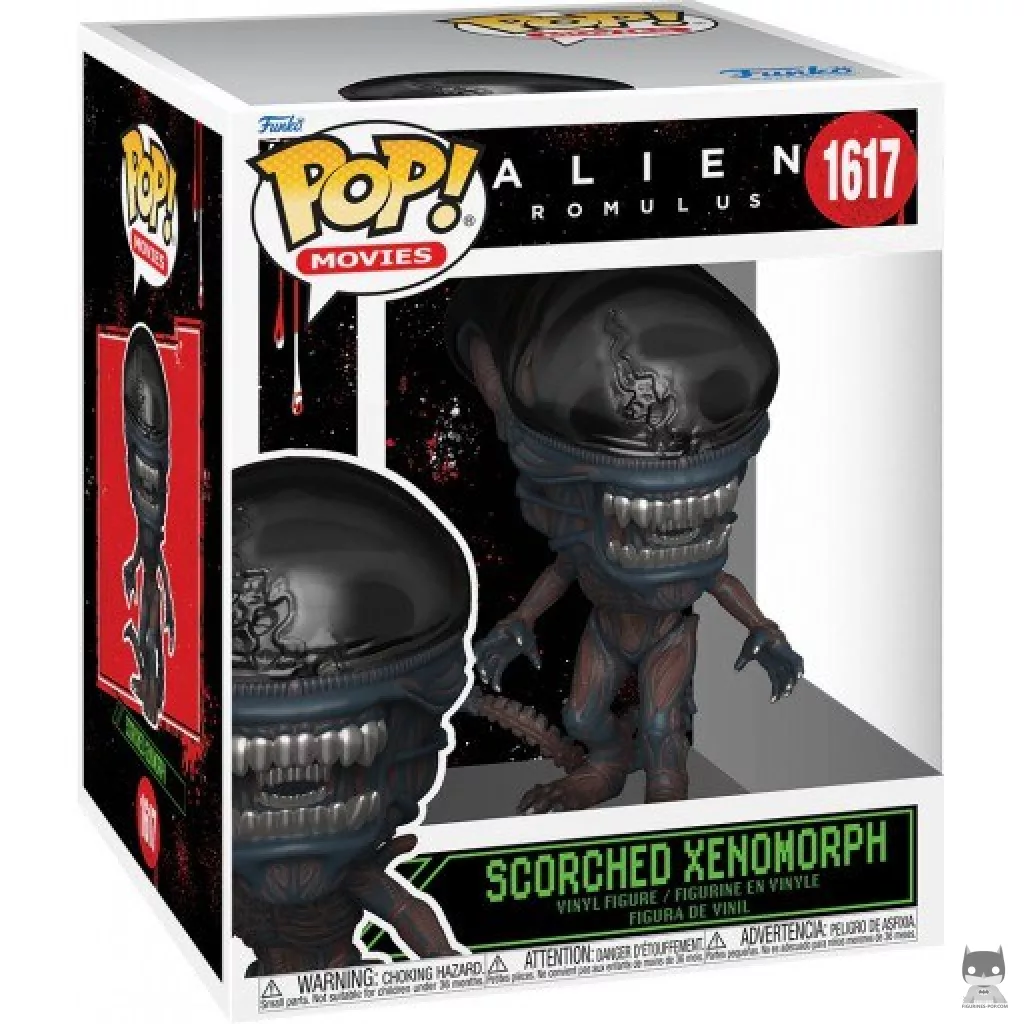 Figurine Funko POP Xenomorphe Brûlé (SuperSized) avec boîte