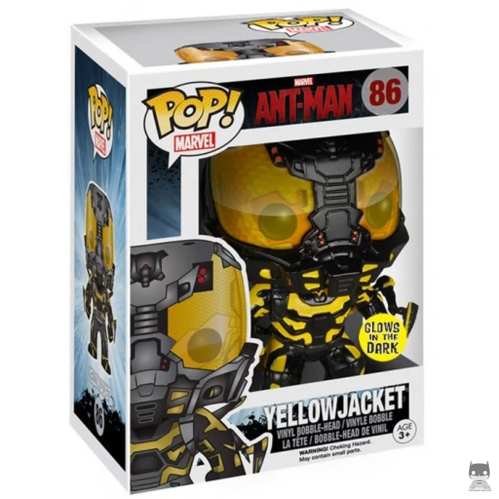 Figurine Funko POP Yellowjacket (Glow in the Dark) avec boîte