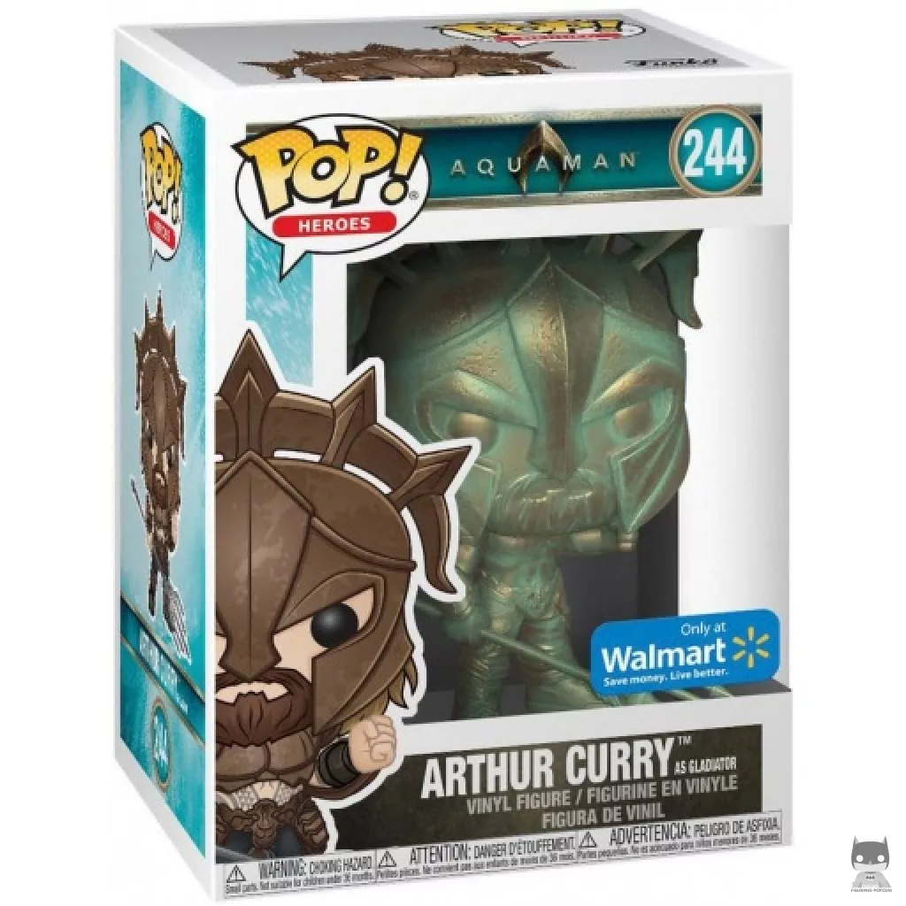 Figurine Funko POP Arthur Curry Gladiator (Patine) avec boîte