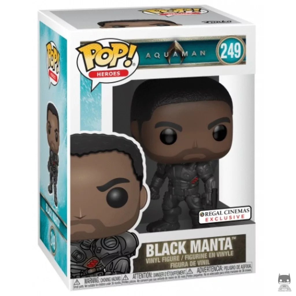 Figurine Funko POP Black Manta (sans masque) avec boîte