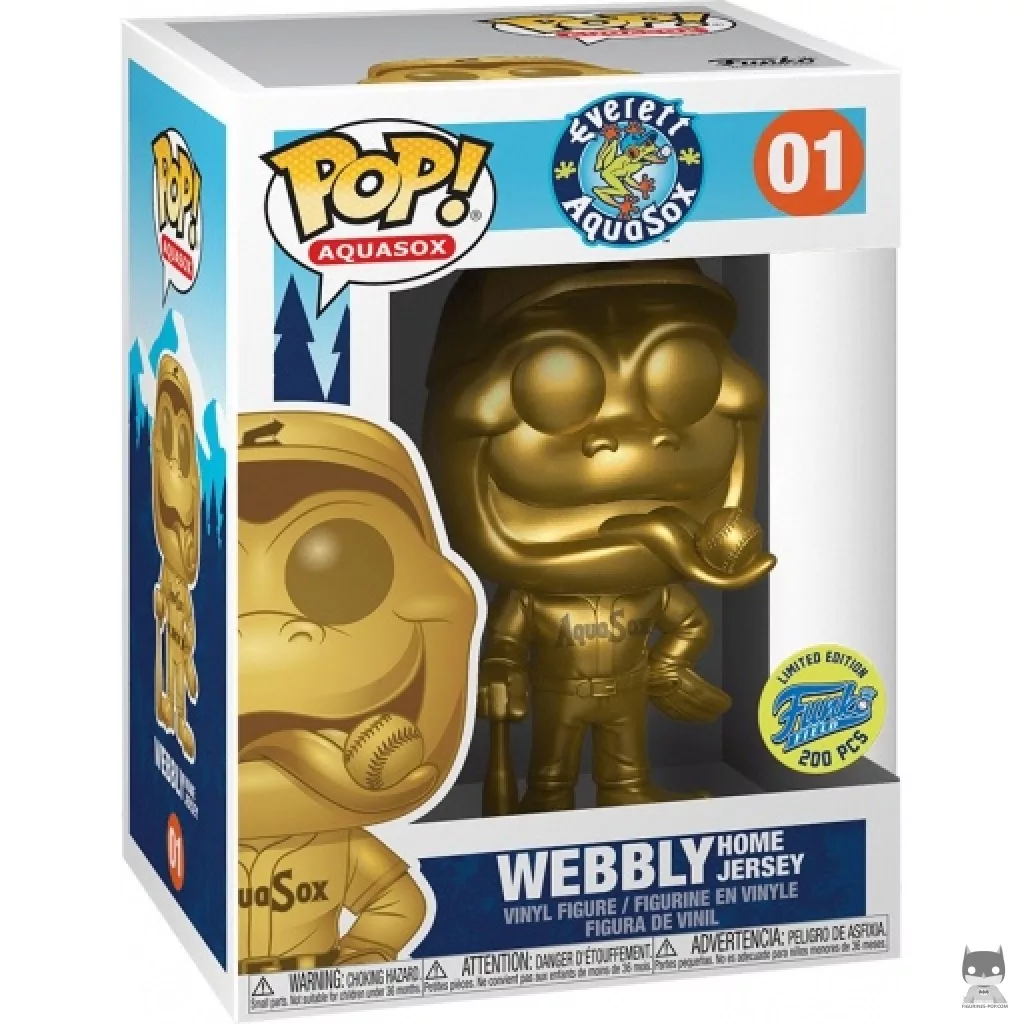 Figurine Funko POP Webbly Home Jersey (Doré) avec boîte