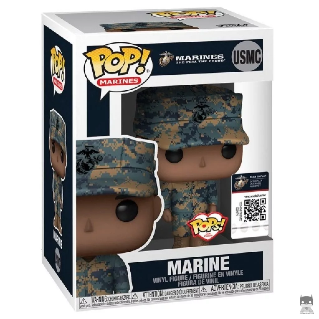 Figurine Funko POP Marine Homme (Afro-Américain) avec boîte