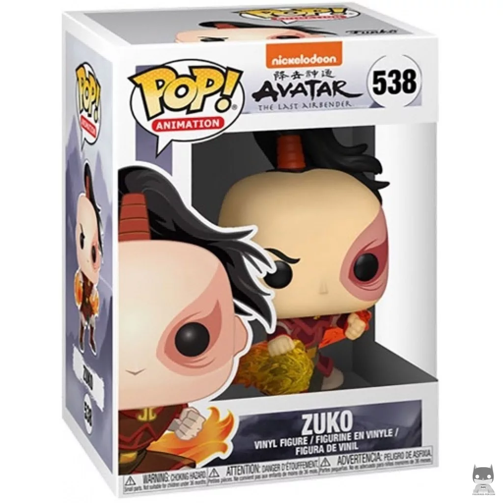 Figurine Funko POP Zuko poing enflammé avec boîte