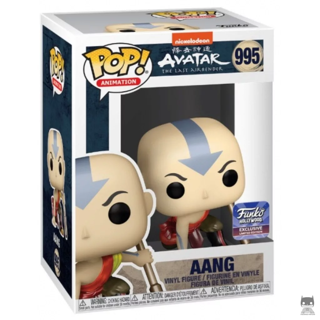 Figurine Funko POP Aang (Metallic) avec boîte