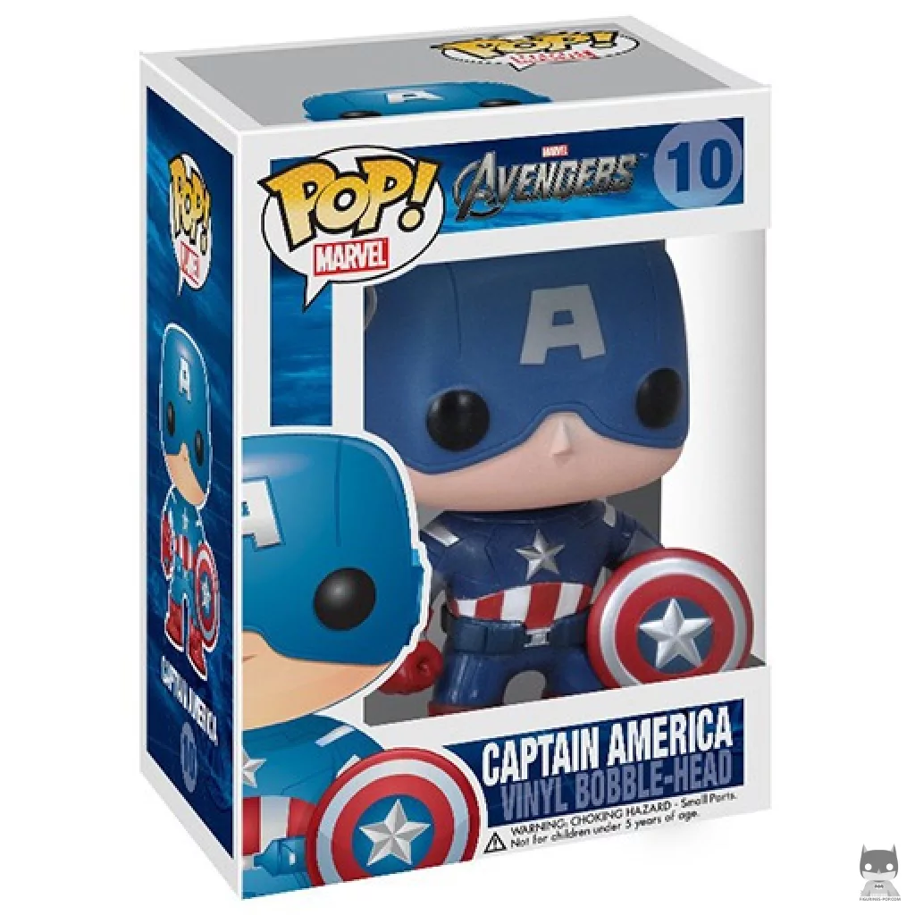 Figurine Funko POP Captain America avec boîte