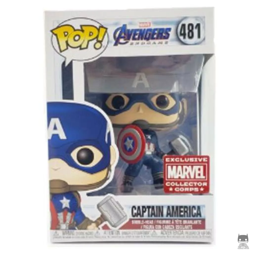 Figurine Funko POP Captain America avec boîte