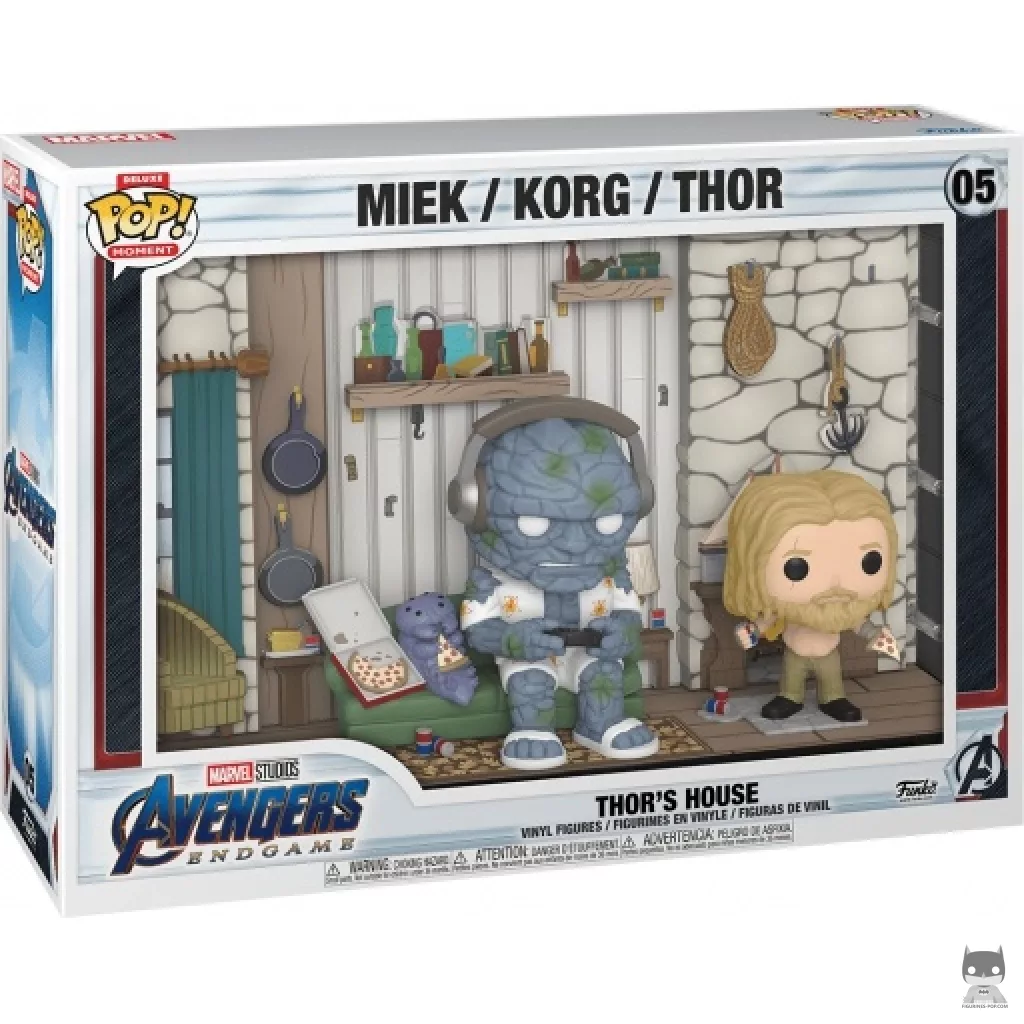 Figurine Funko POP Maison de Thor (Miek, Korg & Thor) avec boîte