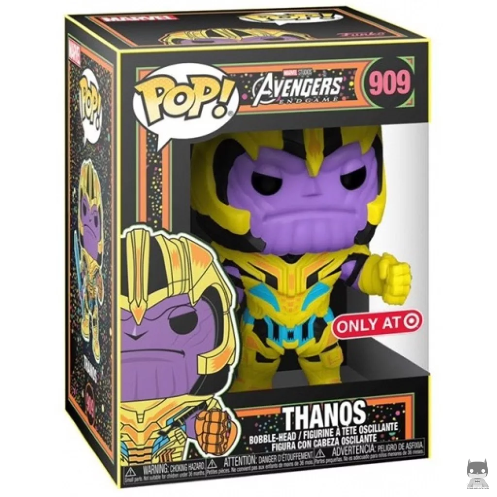 Figurine Funko POP Thanos (Blacklight) avec boîte