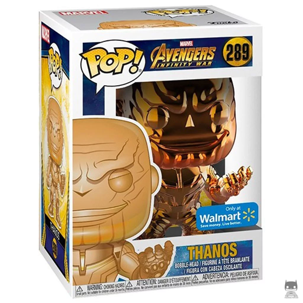 Figurine Funko POP Thanos (Orange & Chrome) avec boîte