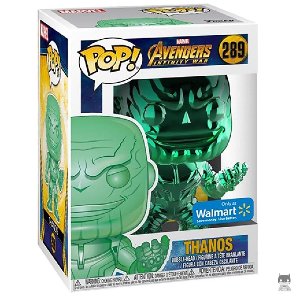 Figurine Funko POP Thanos (Vert & Chrome) avec boîte