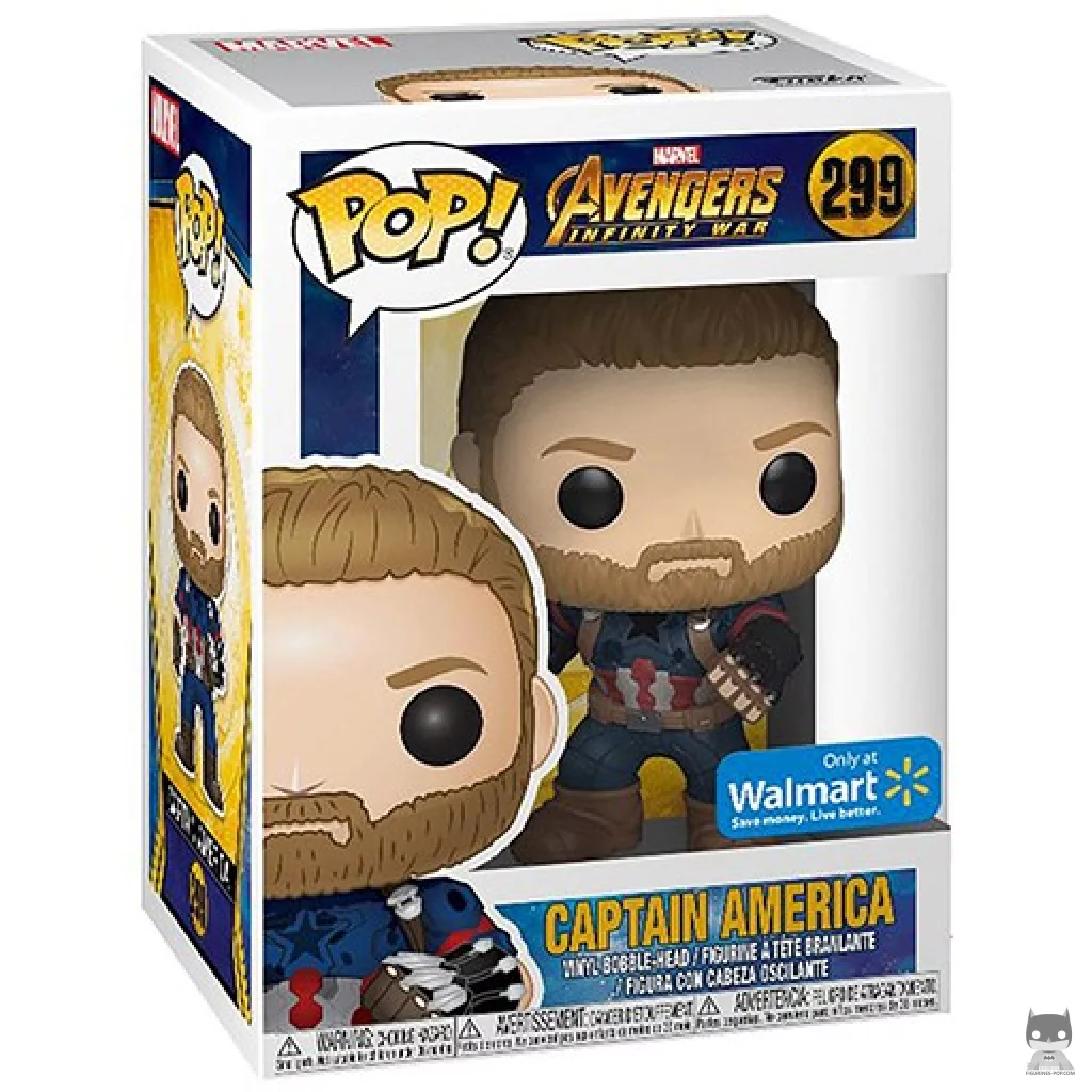 Figurine Funko POP Captain America (avec Bouclier) avec boîte