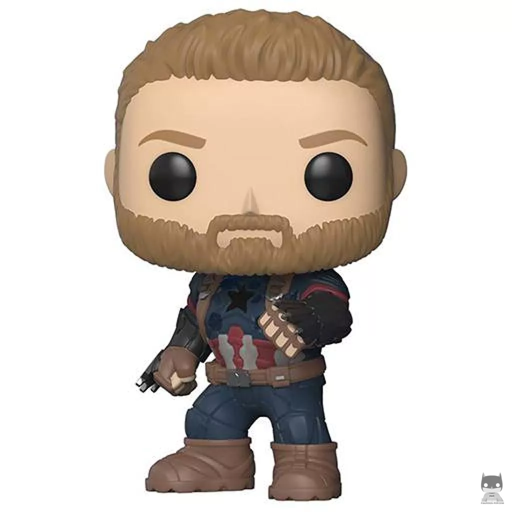 Figurine Funko POP Captain America (avec Bouclier) (Avengers : Infinity War)