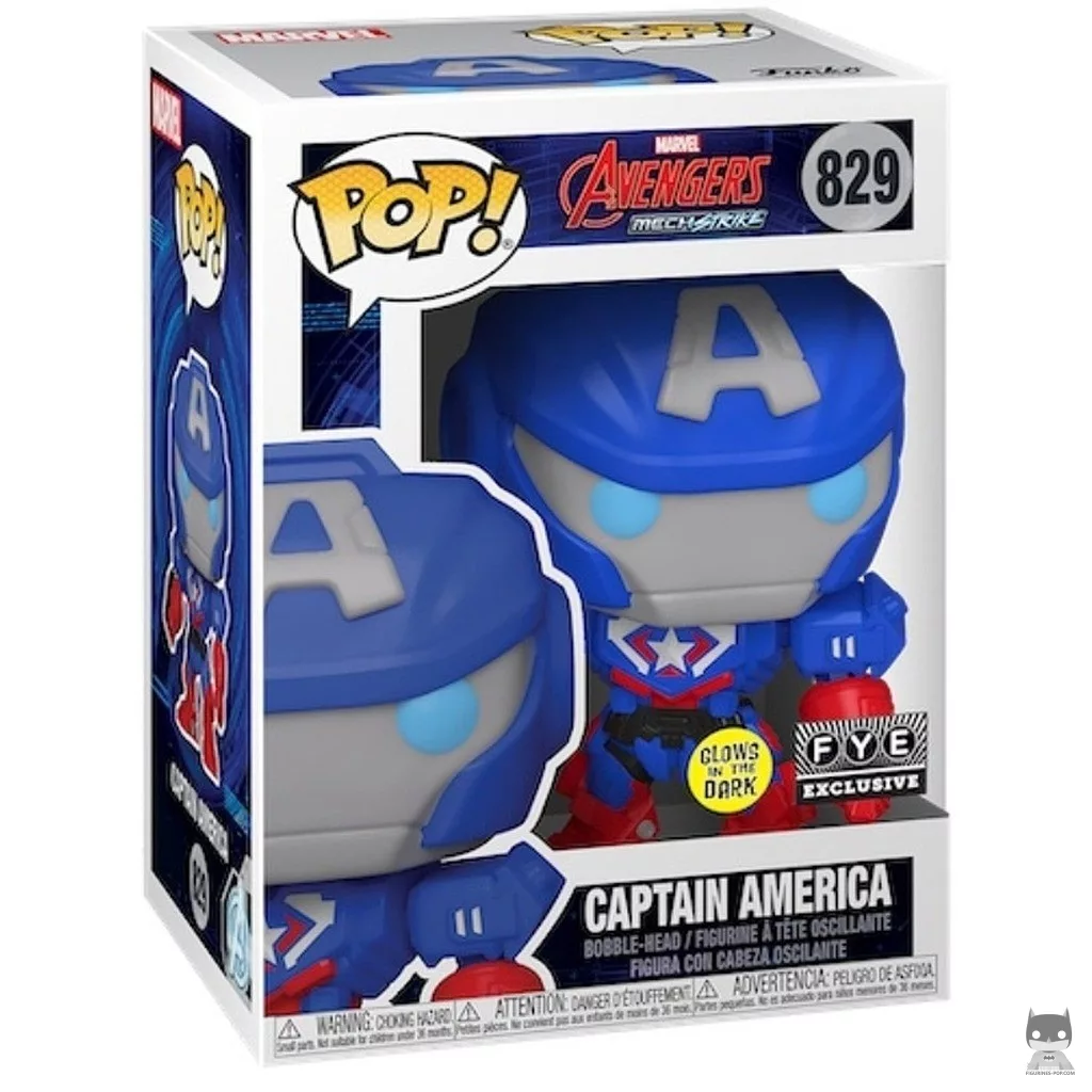 Figurine Funko POP Captain America avec boîte