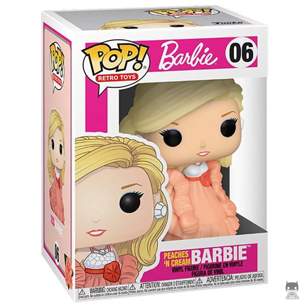 Figurine Funko POP Barbie Robe Pêche avec boîte